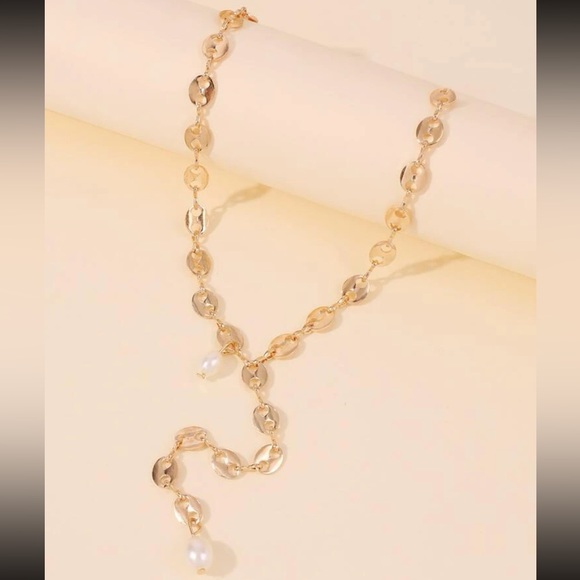 Pearl Decor Y-lariat Chain Necklace - Picture 3 of 5